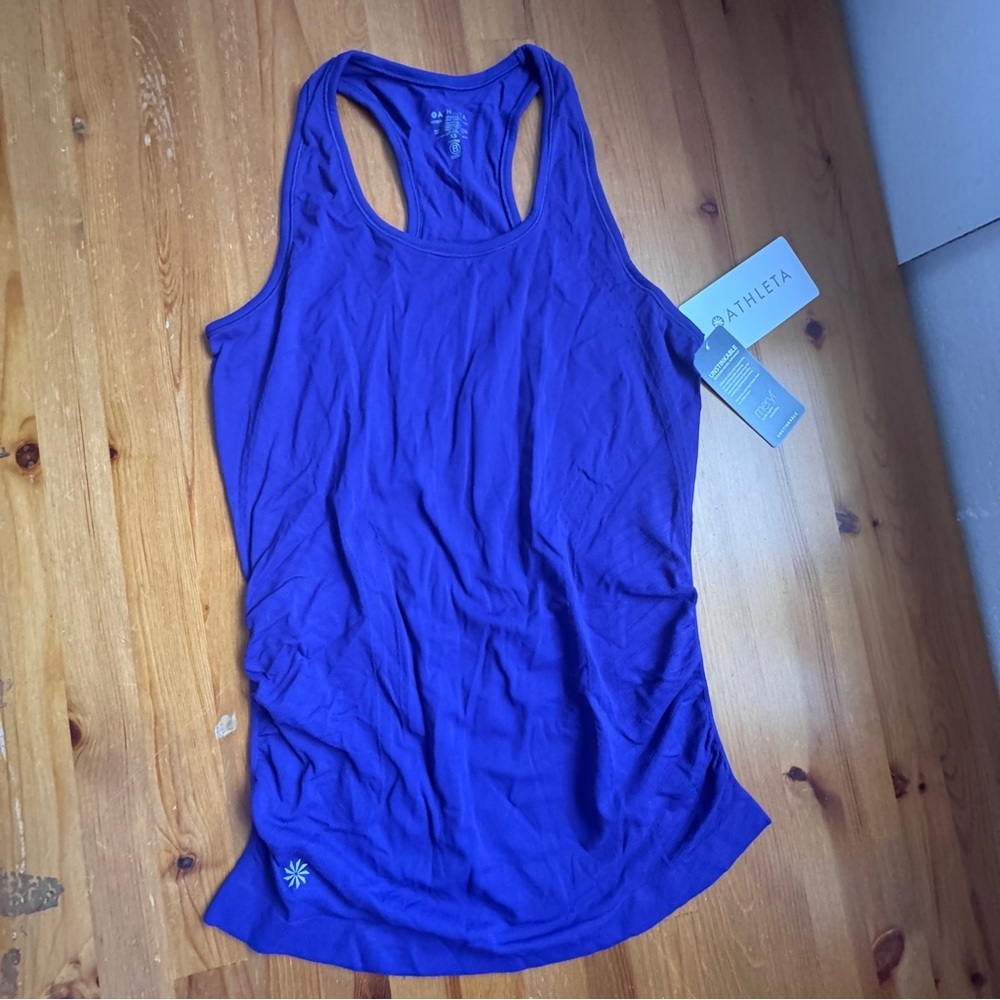 Athleta speedlight purple racer back tank top NWT size Xs - Picture 16 of 16